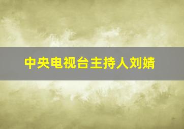 中央电视台主持人刘婧