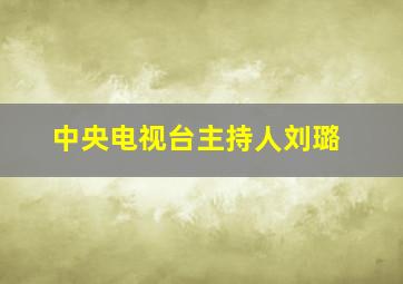 中央电视台主持人刘璐