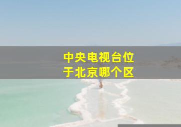 中央电视台位于北京哪个区