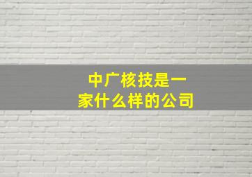 中广核技是一家什么样的公司