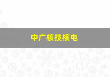 中广核技核电