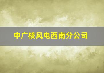 中广核风电西南分公司