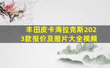 丰田皮卡海拉克斯2023款报价及图片大全视频