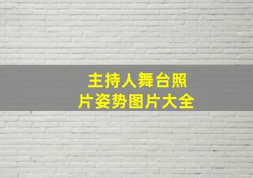 主持人舞台照片姿势图片大全