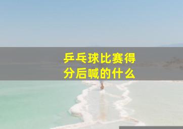 乒乓球比赛得分后喊的什么