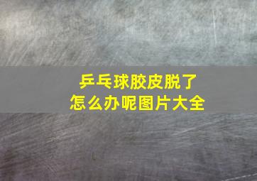 乒乓球胶皮脱了怎么办呢图片大全