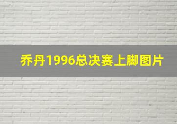 乔丹1996总决赛上脚图片