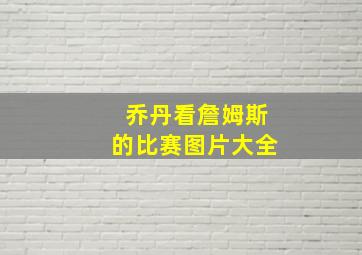 乔丹看詹姆斯的比赛图片大全