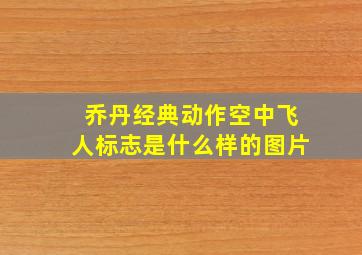 乔丹经典动作空中飞人标志是什么样的图片