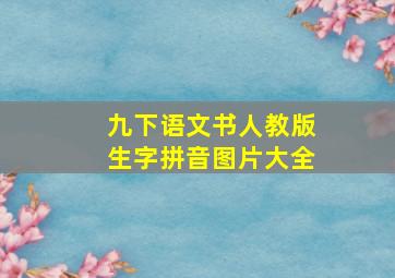 九下语文书人教版生字拼音图片大全