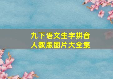 九下语文生字拼音人教版图片大全集