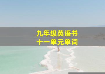 九年级英语书十一单元单词