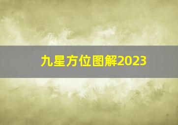 九星方位图解2023