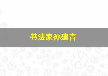 书法家孙建青