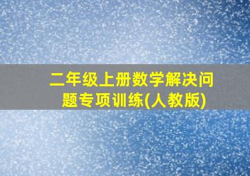 二年级上册数学解决问题专项训练(人教版)