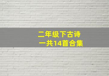 二年级下古诗一共14首合集