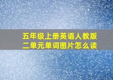 五年级上册英语人教版二单元单词图片怎么读