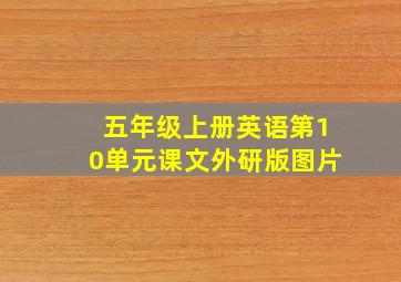 五年级上册英语第10单元课文外研版图片