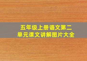 五年级上册语文第二单元课文讲解图片大全