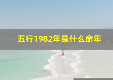 五行1982年是什么命年