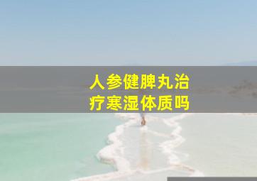 人参健脾丸治疗寒湿体质吗