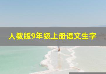 人教版9年级上册语文生字