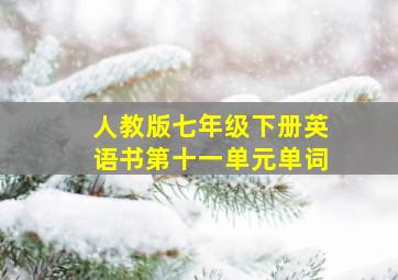 人教版七年级下册英语书第十一单元单词