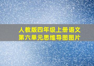 人教版四年级上册语文第六单元思维导图图片