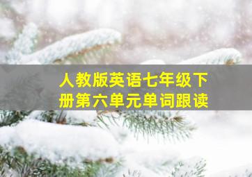 人教版英语七年级下册第六单元单词跟读