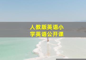 人教版英语小学英语公开课