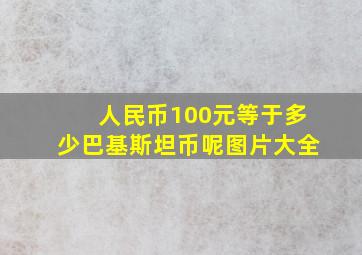 人民币100元等于多少巴基斯坦币呢图片大全