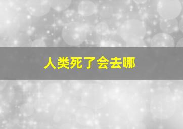 人类死了会去哪