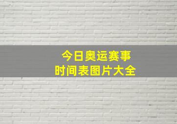 今日奥运赛事时间表图片大全