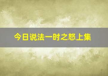 今日说法一时之怒上集