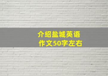 介绍盐城英语作文50字左右