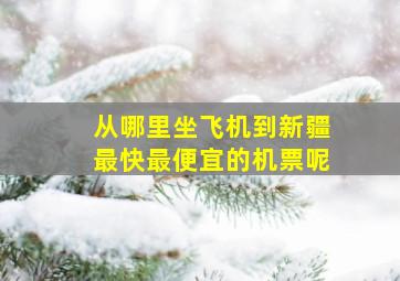 从哪里坐飞机到新疆最快最便宜的机票呢