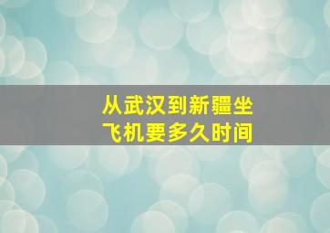 从武汉到新疆坐飞机要多久时间