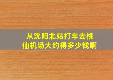 从沈阳北站打车去桃仙机场大约得多少钱啊