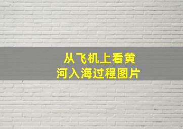 从飞机上看黄河入海过程图片