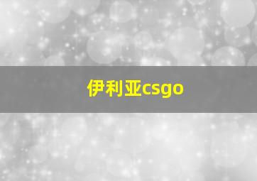 伊利亚csgo