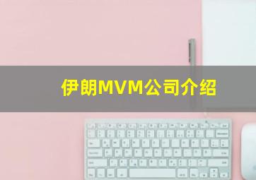 伊朗MVM公司介绍