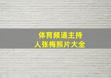 体育频道主持人张梅照片大全