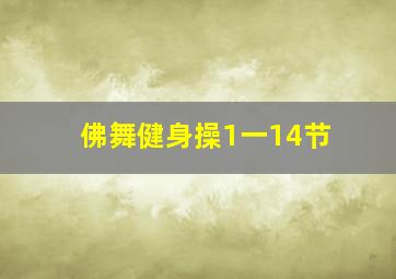 佛舞健身操1一14节