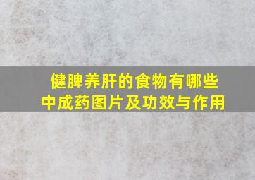 健脾养肝的食物有哪些中成药图片及功效与作用