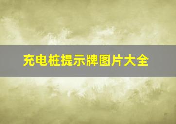 充电桩提示牌图片大全