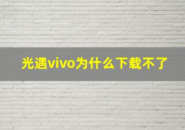 光遇vivo为什么下载不了