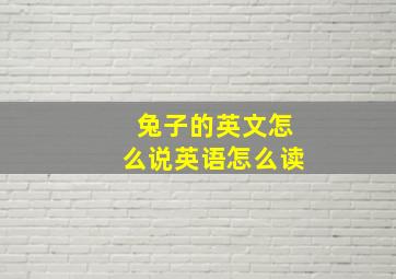 兔子的英文怎么说英语怎么读