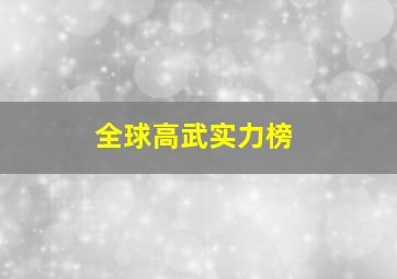 全球高武实力榜