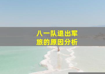 八一队退出军旅的原因分析