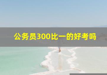 公务员300比一的好考吗